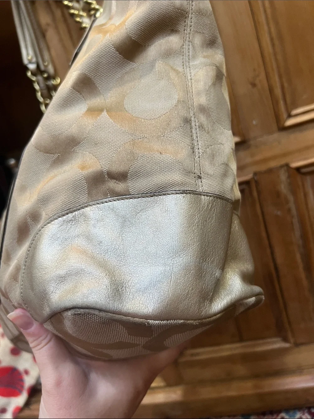 Coach tote beige